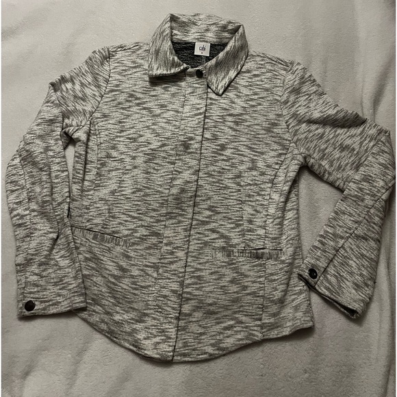 Cabi Women's Heathered Gray Neo Jacket Front Zip Style #5102 Size Medium - Picture 1 of 6